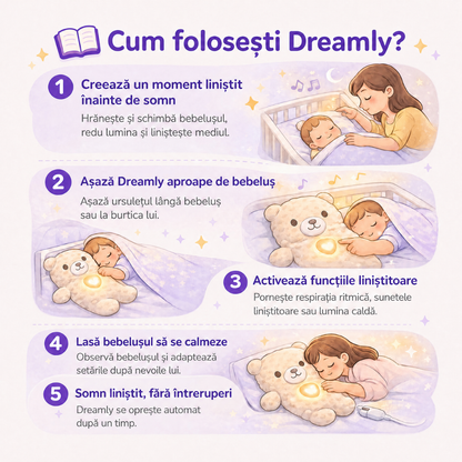 Dreamly – Ursuleț care respiră, pentru un somn ușor
